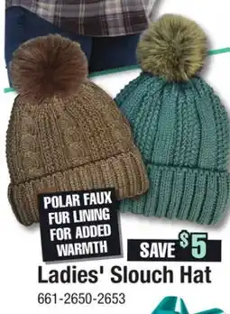 Menards Ladies' Slouch Hat offer