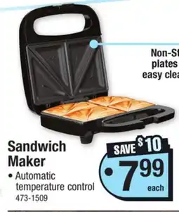 Menards Sandwich Maker offer