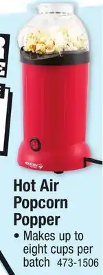 Menards Hot Air Popcorn Popper offer