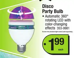 Menards Disco Party Bulb offer