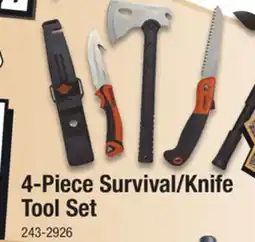 Menards 4-Piece Survival/Knife Tool Set offer