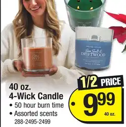 Menards 40 oz. 4-Wick Candle offer