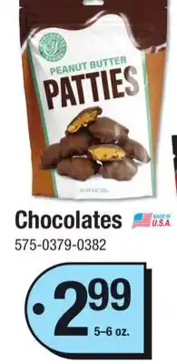 Menards Chocolates offer