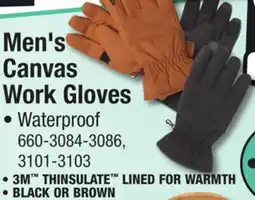 Menards Men's Canvas Work Gloves offer