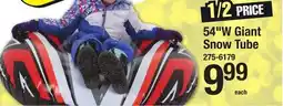 Menards 54W Giant Snow Tube offer