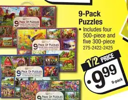 Menards 9-Pack Puzzles offer