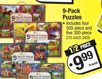 Menards 9-Pack Puzzles offer