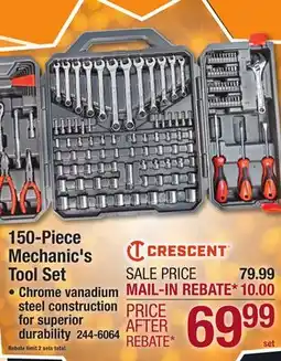 Menards 150-Piece Mechanic's Tool Set offer