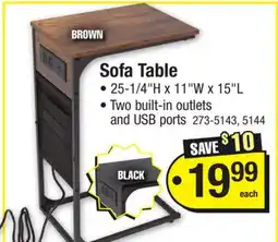 Menards Sofa Table offer