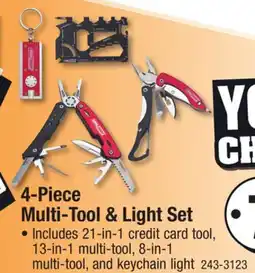 Menards 4-Piece Multi-Tool & Light offer