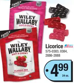 Menards Licorice offer