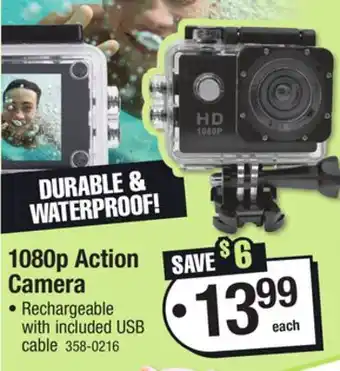 Menards 1080p Action Camera offer