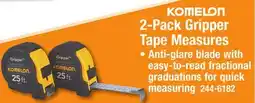 Menards 2-Pack Gripper Tape Measures offer