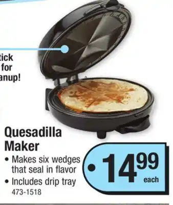 Menards Quesadilla Maker offer