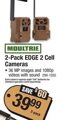 Menards 2-Pack EDGE 2 Cell Cameras offer