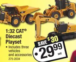 Menards 1:32 CAT Diecast Playset offer
