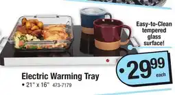 Menards Electric Warming Tray offer