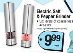 Menards Electric Salt & Pepper Grinder offer