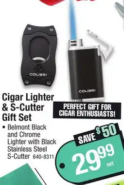 Menards Cigar Lighter & S-Cutter Gift Set offer