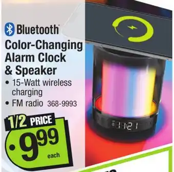 Menards Color-Changing Alarm Clock & Speaker offer