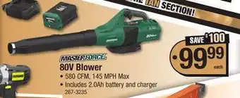 Menards 80V Blower offer