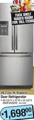 Menards 19.7 cu. ft. French Door Refrigerator offer