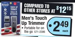 Menards Men's Touch Up Trimmer offer