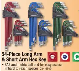 Menards 54-Piece Long Arm & Short Arm Hex Key offer