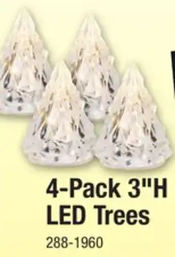 Menards 4-Pack 3H LED Trees offer