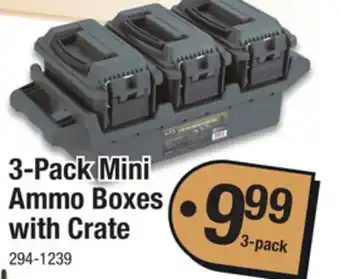 Menards 3-Pack Mini Ammo Boxes with Crate offer