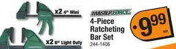Menards 4-Piece Ratcheting Bar Set offer