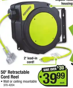 Menards 50' Retractable Cord Reel offer