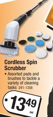 Menards Cordless Spin Scrubber offer