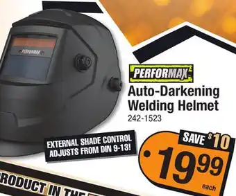 Menards Auto-Darkening Welding Helmet offer
