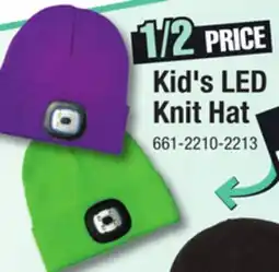 Menards Kid's LED Knit Hat offer