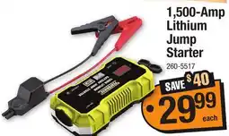 Menards 1,500-Amp Lithium Jump Starter offer