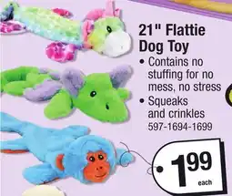 Menards 21 Flattie Dog Toy offer