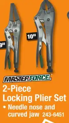 Menards 2-Piece Locking Plier Set offer