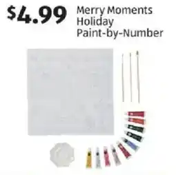 Aldi Merry Moments holiday paint-by-number offer