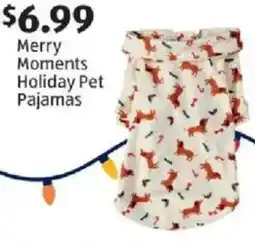 Aldi Merry Moments Holiday Pet Pajamas offer
