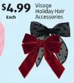 Aldi Visage holiday hair accessories offer
