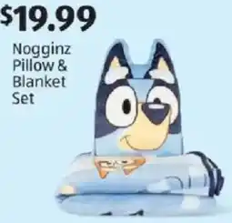 Aldi Nogginz Pillow & Blanket Set offer