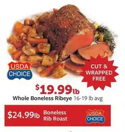 Fareway Whole Boneless Ribeye offer