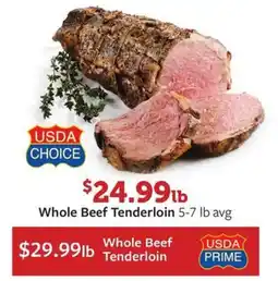Fareway Whole Beef Tenderloin offer