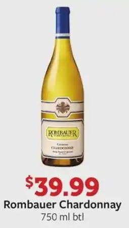 Fareway Rombauer Chardonnay offer