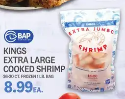 Kings Food Markets KINGS EXTRA LARGE COOKED SHRIMP offer