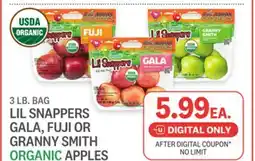 Kings Food Markets LIL SNAPPERS GALA, FUJI OR GRANNY SMITH ORGANIC APPLES offer