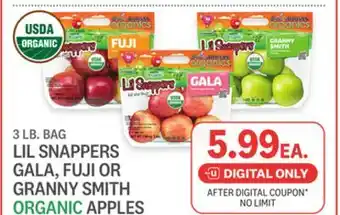 Kings Food Markets LIL SNAPPERS GALA, FUJI OR GRANNY SMITH ORGANIC APPLES offer
