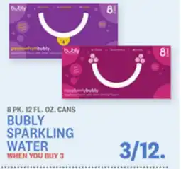 Kings Food Markets BUBLY SPARKLING WATER offer