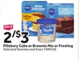 Stop&Shop Pillsbury Cake or Brownie Mix or Frosting offer